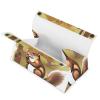 Foldable PU Leather Tissue Box Cover with Squirrel Design view 2