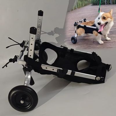 Lightweight Adjustable Pet Wheelchair for Small and Medium Dogs and Cats, XS