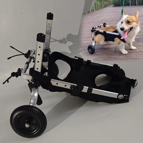 Lightweight Adjustable Pet Wheelchair for Small and Medium Dogs and Cats, XS