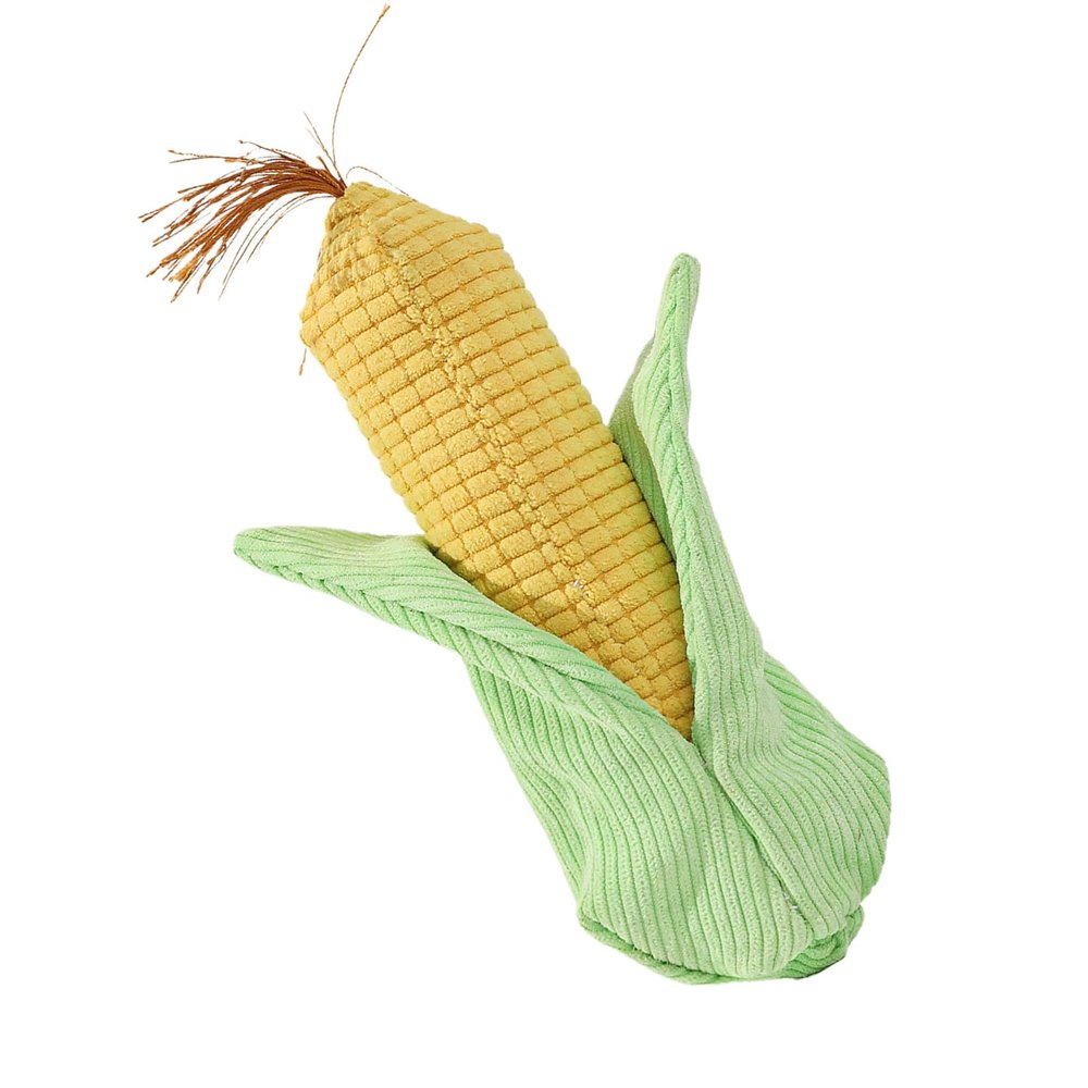 Generic Dog Squeaky Toy, Plush Corn Teething Toy