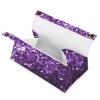 Purple Glitter PU Leather Tissue Box Cover view 2