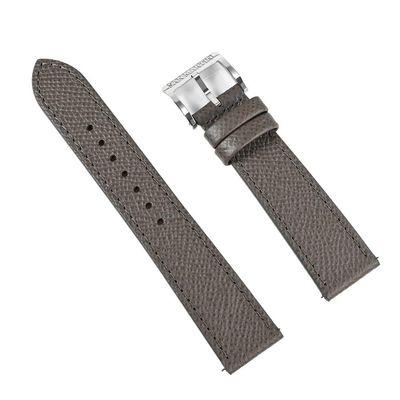 CWZZWS 20 mm Leather Watch Band, Quick-Release, Soft Buckle, Dark Brown