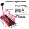Dog Treadmill for Small Dogs, Pet Exercise Machine with LCD Display, 0.8–12 km/h, for Indoor and Outdoor Training view 2
