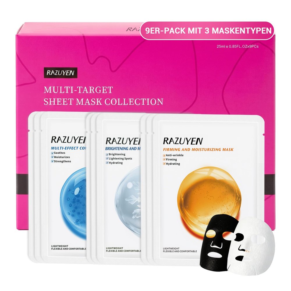 Anti-Aging, Brightening & Soothing Facial Mask Set