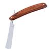 Ipetboom 2-Piece Classic Steel Straight Razor with Wooden Handle view 4