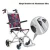 Aluminum Alloy Folding Wheelchair with Footrests, Ultra-Light Transport Chair, 15 lb, 11 in Seat view 3