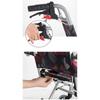 Aluminum Alloy Folding Wheelchair with Footrests, Ultra-Light Transport Chair, 15 lb, 11 in Seat view 4