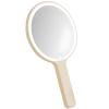 Round LED Makeup Mirror, Touch Control, 3 Lighting Options, Rechargeable, Ideal for Dorms and Travel view 1
