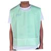 CALLARON Adult Bib, Green PVC, Snap-Neck Closure and Hem Buckles, Clothing Protector for Eating view 1