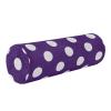 Round Massage Pillow with Cartoon Dots, Foam Neck Support for Side Sleepers, Purple view 1