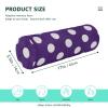 Round Massage Pillow with Cartoon Dots, Foam Neck Support for Side Sleepers, Purple view 3
