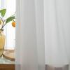 Homxi Semi-Blackout Curtains for Kids’ Room, 2-Pack, 2 x 132W x 160H cm, Solid White view 4
