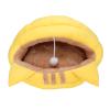 Saluaqui Ultra-Soft Plush Cat Bed, Semi-Enclosed Cave Pet House (S) view 1