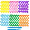30 Spiral Curlers for Long Hair, Heatless Wave Styling Kit, 30 cm, with Styling Hooks, Mixed Colors view 1