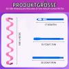 30 Spiral Curlers for Long Hair, Heatless Wave Styling Kit, 30 cm, with Styling Hooks, Mixed Colors view 2