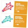 30 Kids' Hair Clips with Stars, Animals & Fruit view 4