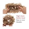 Synthetic Curly Donut Chignon Hair Bun, Brown and White view 4