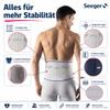 Seeger Comfort Back Brace for Men with Reinforcement Stays and Sacral Pad, Black, Size 2 view 2