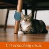 Cat Care Corner - Wall-Mounted Cat Face Scratcher with Catnip view 2