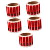 Alipis 5-Roll Rectal-Use Halloween Prank Stickers, Red view 1