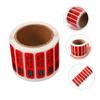 Alipis 5-Roll Rectal-Use Halloween Prank Stickers, Red view 2