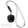 Travel Eyeglass Strap with Neck Lanyard, Adjustable PU Leather view 1