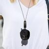 Travel Eyeglass Strap with Neck Lanyard, Adjustable PU Leather view 3