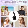 Travel Eyeglass Strap with Neck Lanyard, Adjustable PU Leather view 4