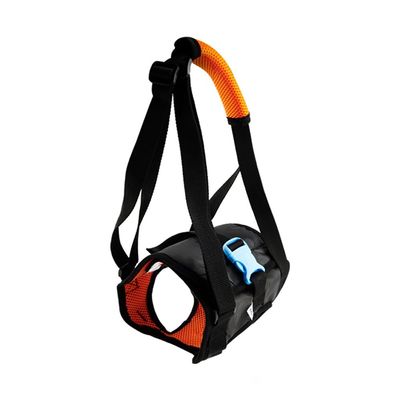 Support Harness for Senior Dogs with Weakness, Rear-Leg Rehabilitation Aid, Washable and Non-Slip, Black/Orange, L