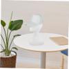 PACKOVE Women's PE Mannequin Head, White, 39 cm, for Wig Display view 4