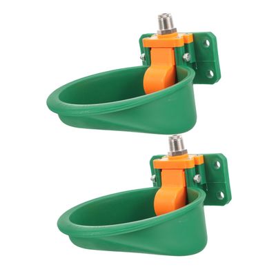 Automatic Drinking Bowls for Sheep and Calves, 2-Pack, Plastic, Green