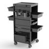 Lockable Salon Tool Cart with Divider view 1