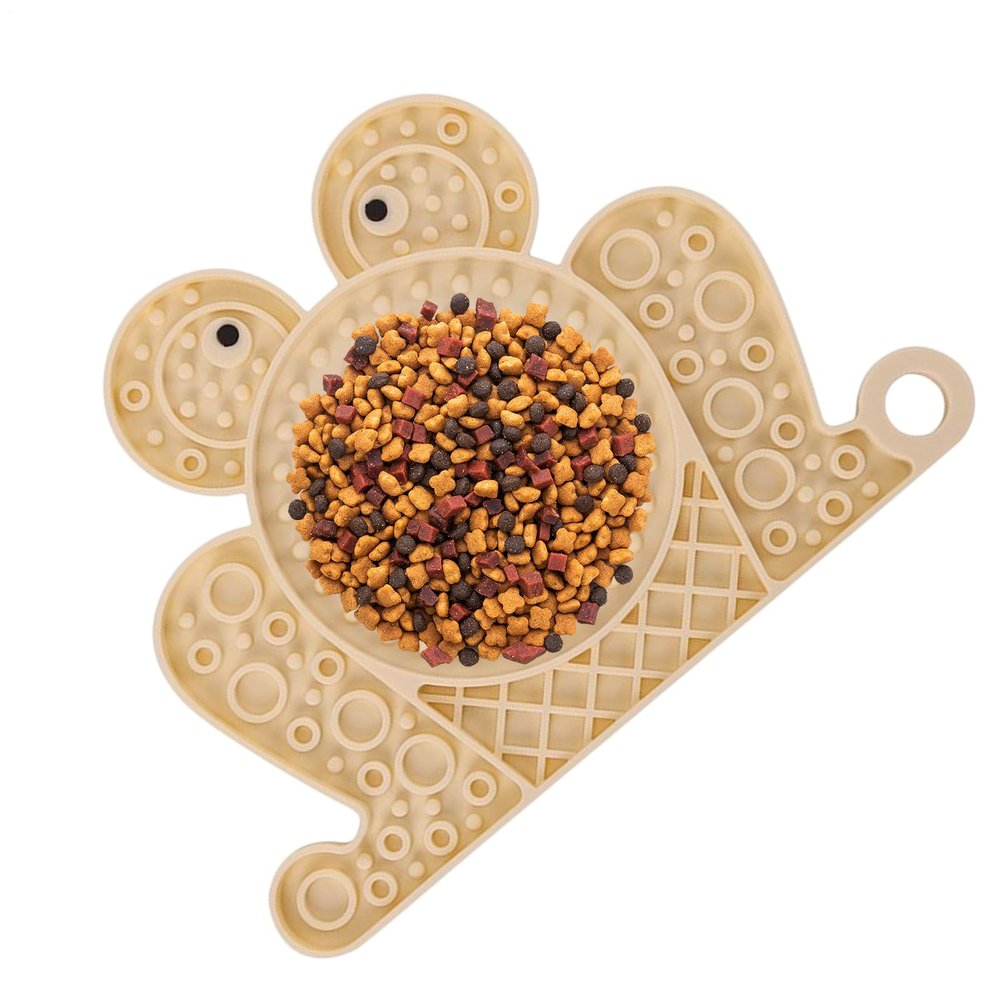 Puppy Licking Mat, Silicone Frog-Shaped Dog Lick Bowl