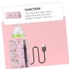 Supvox Pink Velour Bottle Warmer with USB Function view 3