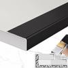 Aluminum Stair Edge Protection Strip, Black, 100 mm Wide view 1