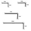 Aluminum Stair Edge Protection Strip, Black, 100 mm Wide view 2