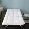 LDLCYCN White 80 x 190 cm Spa Massage Table Pad Without Face Hole, Eyelash Bed Cover with Non-Slip Elastic Bands, Fluffy Beauty Salon Pad for Tattoo Tables and Beauty Beds view 1
