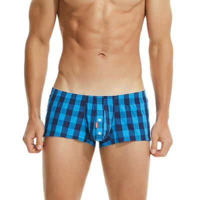 Men's Cotton Boxer Briefs, Soft Stretch Trunks