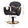 HLHLOP777 Salon Chair, Barber Chair, Adjustable Swivel Rolling Saddle Stool, Black view 2