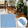 Water-Absorbent, Washable Blue Fabric Dog Training Mat view 2