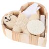 WRITWAA Heart-Shaped Bath Exfoliating Set, 6-Piece view 1