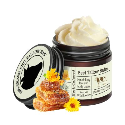 Organic Beef Tallow Face & Body Moisturizer with Wild Honey