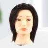 Sharplace Hairdressing Training Head, Human Hair Mannequin Head, Black view 2