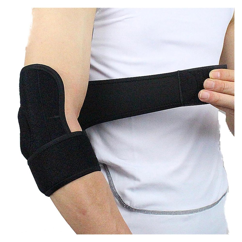 YGMNQAL 1-Piece Adjustable Elbow Support with Spring Support