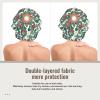 Coral Red and Green Satin Bonnet, Double-Layer Sleep Cap for Curly, Braided and Long Hair view 2