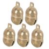 OSALADI Small Copper Pet Collar Bells, 5-Pack, Yellow view 1
