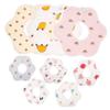 HAMPPLIES 8-Pack Cotton Baby Bibs for Newborns and Toddlers view 1