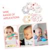 HAMPPLIES 8-Pack Cotton Baby Bibs for Newborns and Toddlers view 4