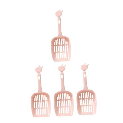 VERDANVERSE 4-Piece Cat Litter Scoop Set, Lightweight, Assorted Colors