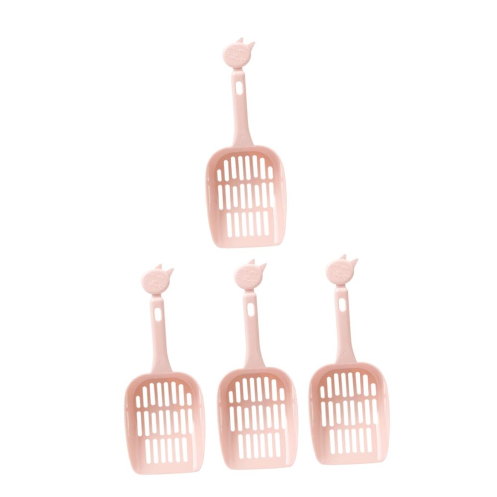 VERDANVERSE 4-Piece Cat Litter Scoop Set, Lightweight, Assorted Colors